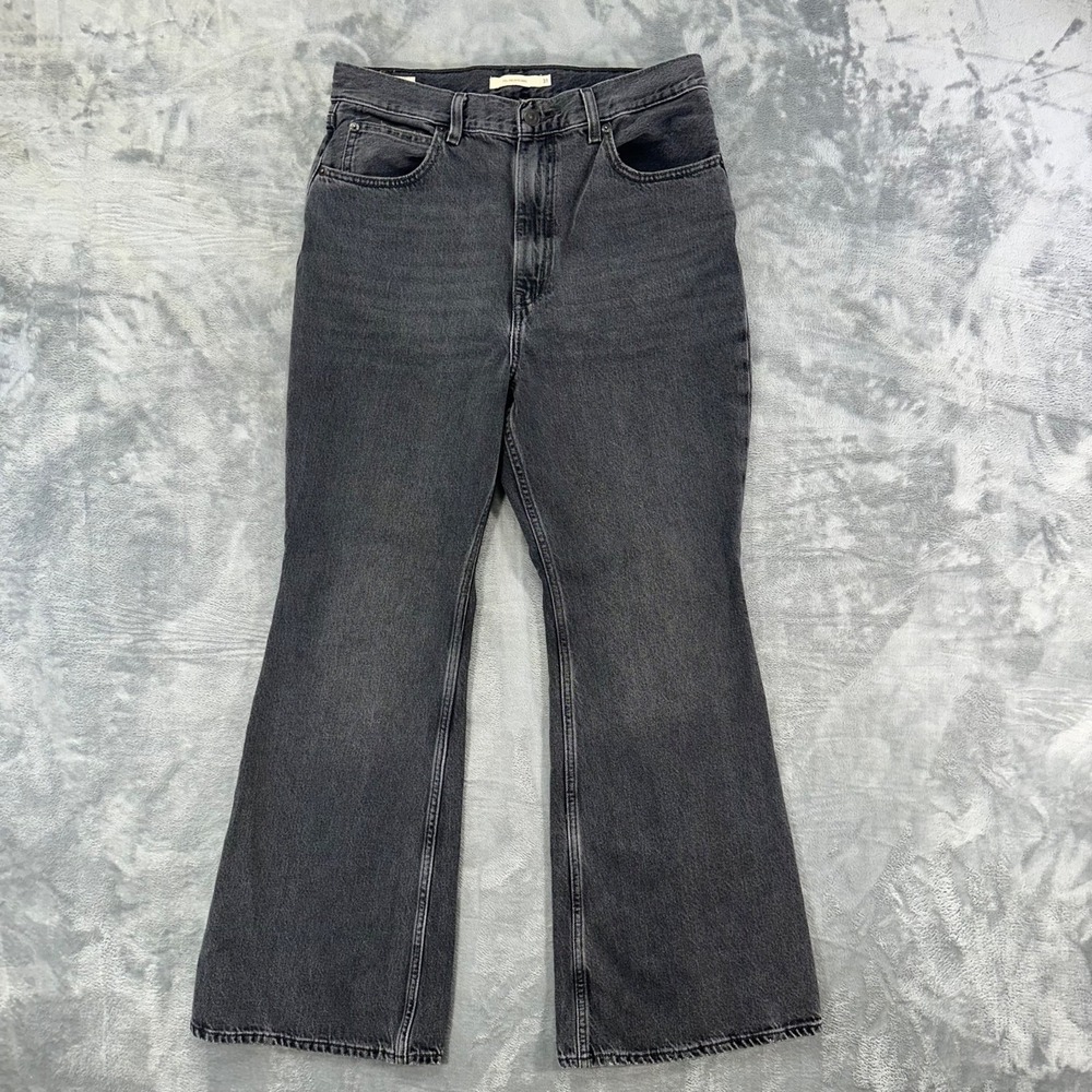 Levi's Premium 70s High Flare‎ Jeans Women's Size 31 Black Denim